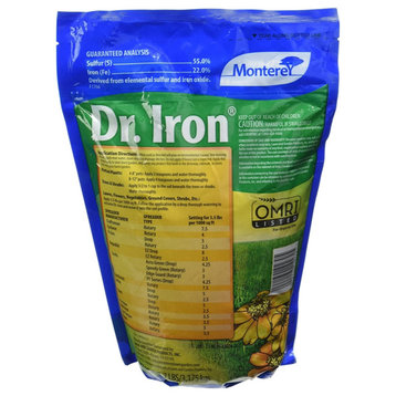 Monterey Dr Soil Acidifier Granules Iron and Elemental Sulfur Acidic Fertilizers