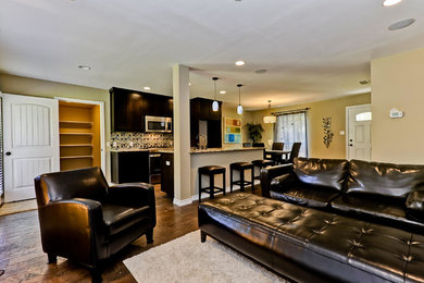 Living room - contemporary living room idea in Austin