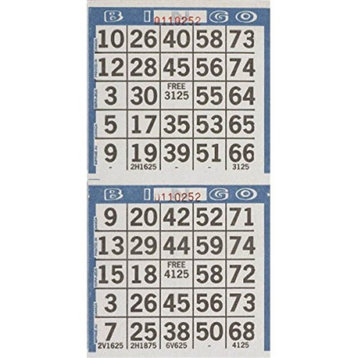 Bingo Game, 125 Sheets