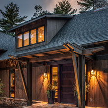 Modern Timber Entry