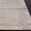Modern Abstract Pattern Ivory /White Viscose/Chenille Rug - FB36, 7.6x9.6
