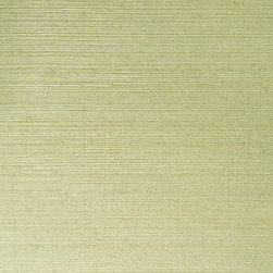 Mutei Sage Grasscloth - Wallpaper