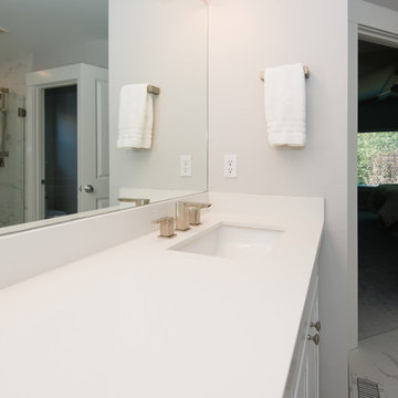 Bright, Clean Lined Master Bathroom Remodel