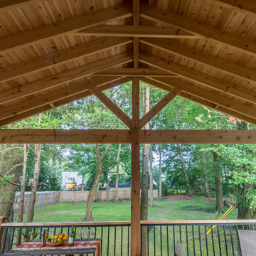 Cedar Porch Roof with Azek Deck