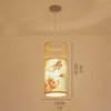 Creative Japanese Chandelier made of Bamboo and Silk for Bedroom, B