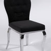 Transitional Oval Back Side Chair (Set of 2) - Black