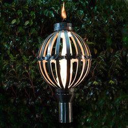 Rondure Stainless Steel Tiki Torch Kit - Outdoor Torches