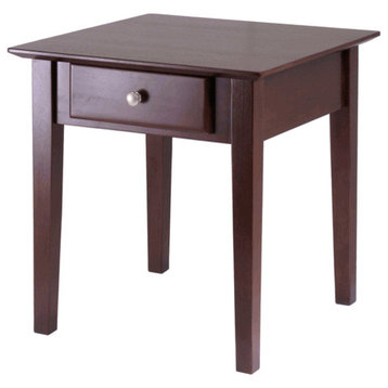 Winsome Wood Rochester End Table With One Drawer, Shaker