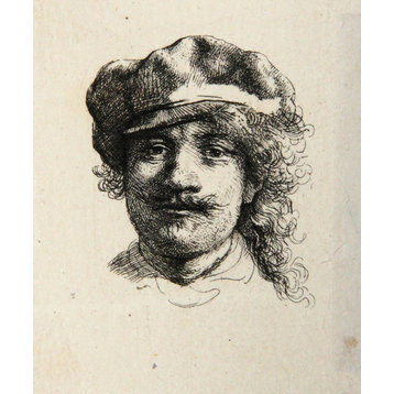 Rembrandt van Rijn "Rembrandt aux Trois Moustaches, B2" Heliogravure