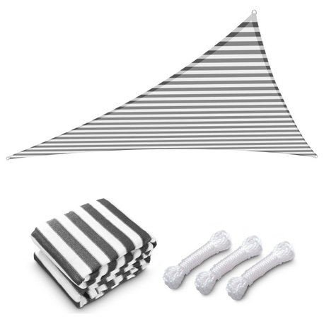 Yescom 25 Ft 97% UV Block Triangle Sun Shade Sail Heavy Duty Canopy Patio Pool