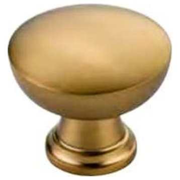 Emtek 86467 Transitional Heritage 1-1/4 Inch Mushroom Cabinet - Satin Brass
