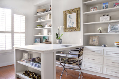 Trendy home office photo in Houston
