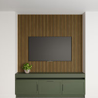 Acoustic Wood Wall Panels, Set of 2, Oak