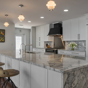 Sleek White Kitchen