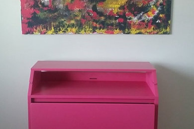 Hot Pink Changing Table