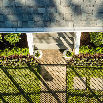 The Heights 4 - Front Installation, Sod Install, Chop Stone Border Install