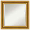 Parlor Gold Beveled Wall Mirror - 25.75 x 25.75 in.