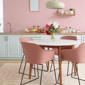 Soft Pink Style Kitchen in Hendon