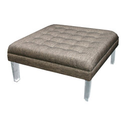 Cote D'Azure W-CAN Elegant Polyester Cannes Ottoman - Footstools And Ottomans