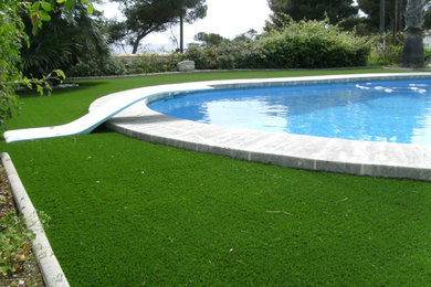 Inspiration pour une terrasse minimaliste.