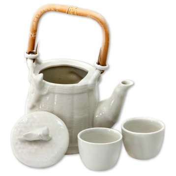 Cricket and Gecko Ceramic Tea Set, 3-Piece Set