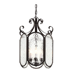 Trans Globe Lighting - Trans Globe Lighting 40192 6 Light 18" Outdoor Pendant with Clear Water Glass - Pendant Lighting