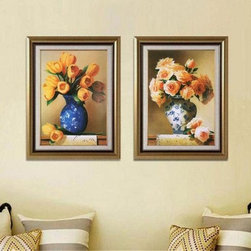 Flowers in Vases Wall Art Set of 2 - Prints And Posters