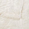 Double Sided Over-Sized Faux Fur Throw Blanket, Ivory, 50''x70''