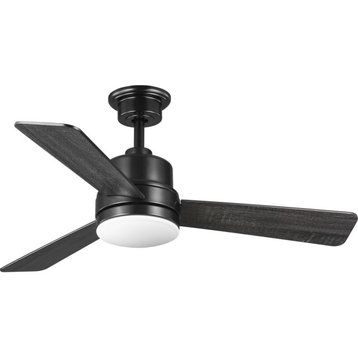Trevina II Collection 44" 3-Blade Black Ceiling Fan
