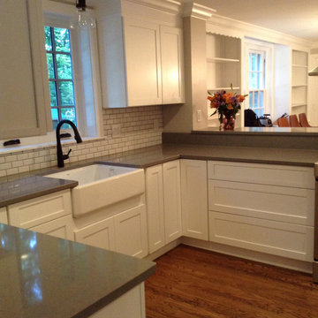 Glenside PA Shaker Kitchen with Quartz countertop