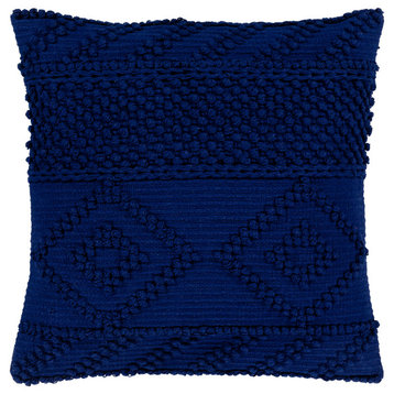 Merdo MDO-002 Pillow Cover, Navy, 22"x22", Pillow Cover Only