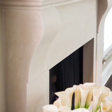 Modified Cambridge Cast Stone Fireplace Installation