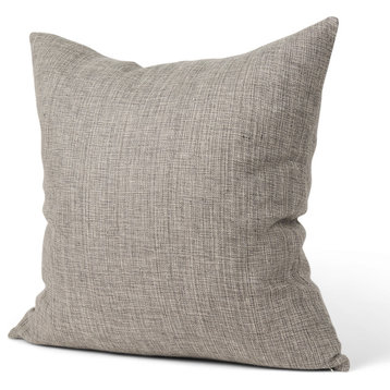 Jacklyn Grey Linen Square Decorative Pillow Cover