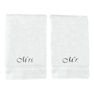 Hand Towels and Mrs Mr Wedding or Engagement Gift