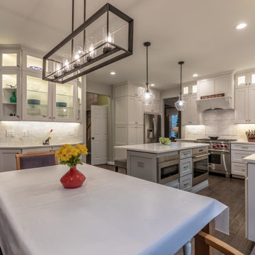 Elegant, Bright and Spacious White Kitchen in Fairfax VA