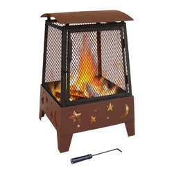 Haywood Stars and Moons Fire Pit - Fire Pits
