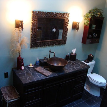 Recycled Custom Slate Bath Tile