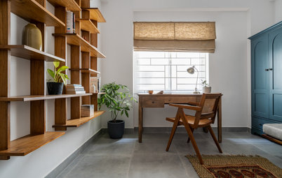 India Houzz Tour: Warm Wood & Rattan in a Pared-Down Apartment