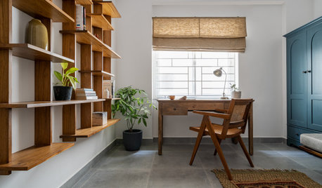 India Houzz Tour: Warm Wood & Rattan in a Pared-Down Apartment