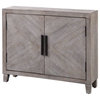 Uttermost Adalind 40x32" White Washed Accent Cabinet