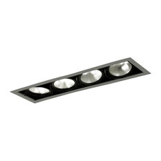 Jesco Mgp38-4Sb 4-Light Double Gimbal Recessed Line Voltage Fixture