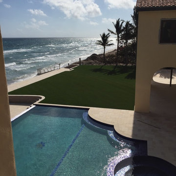 Manalapan Mansion Synthetic Grass