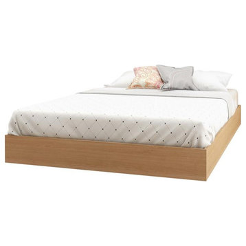 Nexera 345405 Full Size Platform Bed, Natural Maple