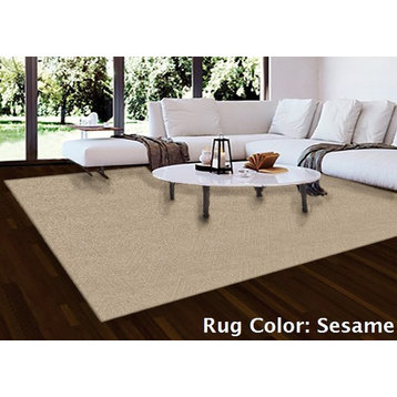 Milliken DREAM ROOM Chevron Pattern Carpet Area Rug, Sesame 6'x12'