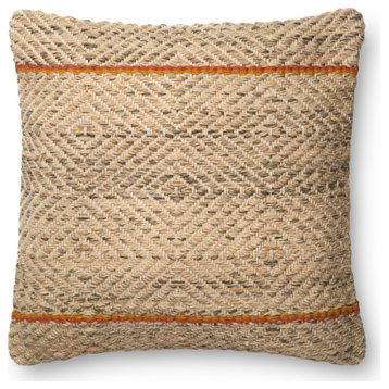 Woven Pattern on Cotton Base Ellen DeGeneres Crafted by Loloi Pillow, 22"x22", P