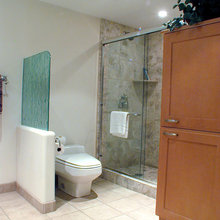 Bathroom dividers for loft