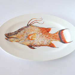 Mighty Hogfish 18" Oval Platter - Products