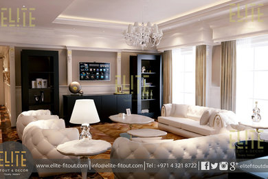 Living room - mid-sized living room idea in Other
