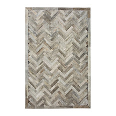 Cowhide Patchwork Rugs Houzz Cowhide Mall Patchwork Rug Plutus Ashen 9 X12