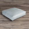 Jaxx Brio Large Décor Floor Pillow / Yoga Cushion, Microvelvet, Ice